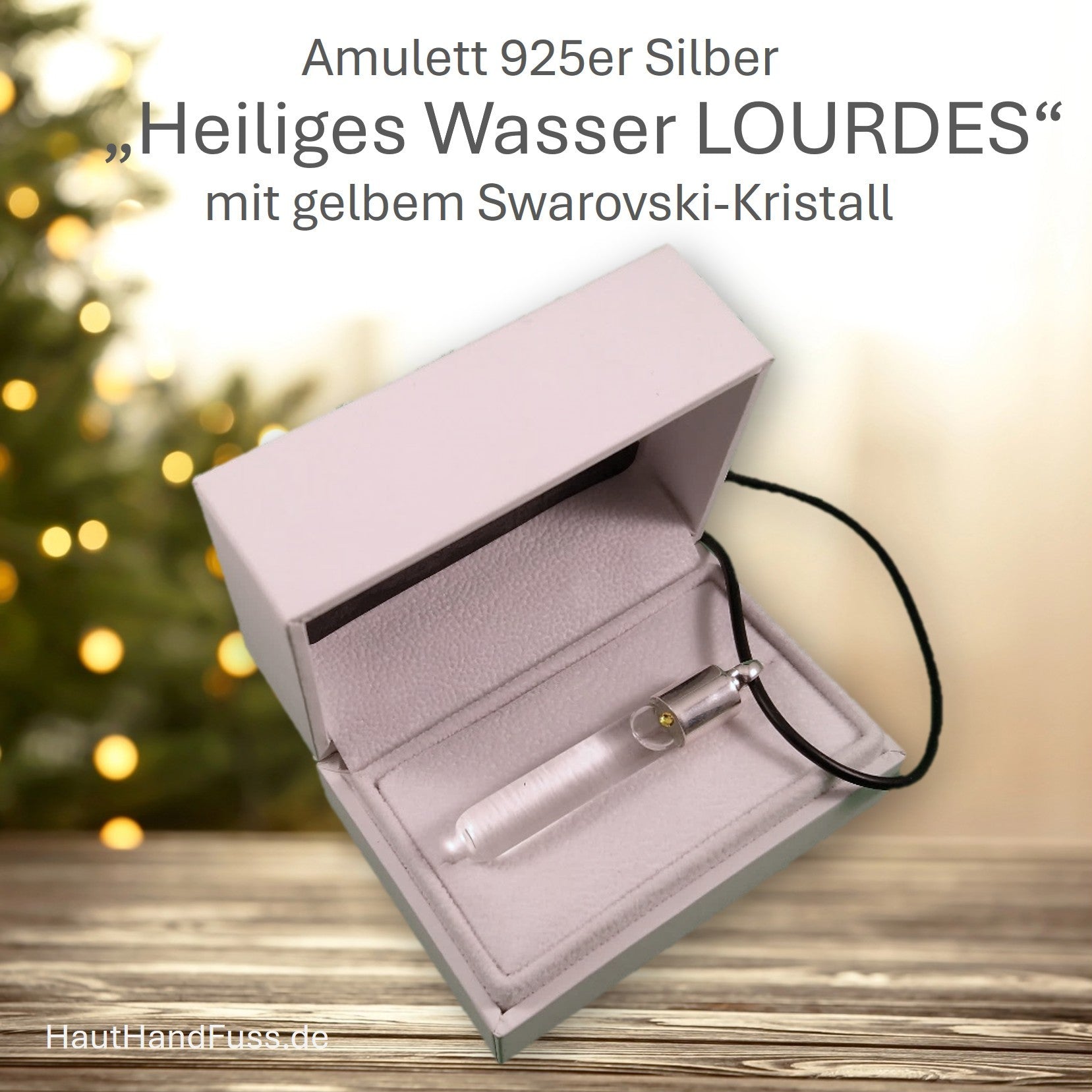 Amulett HEILIGES WASSER aus LOURDES bei HautHandFuss.de