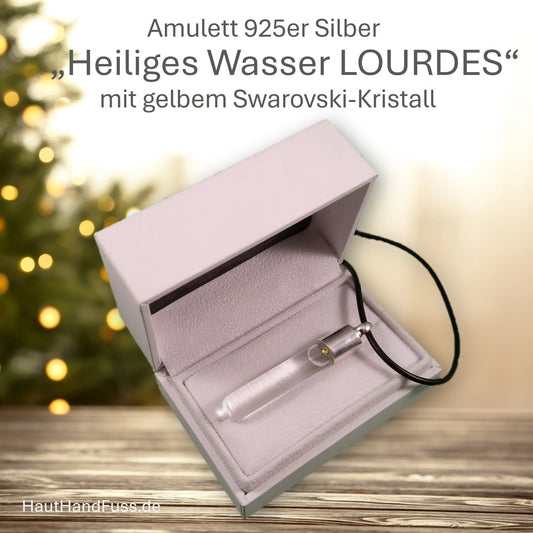 Amulett HEILIGES WASSER aus LOURDES bei HautHandFuss.de