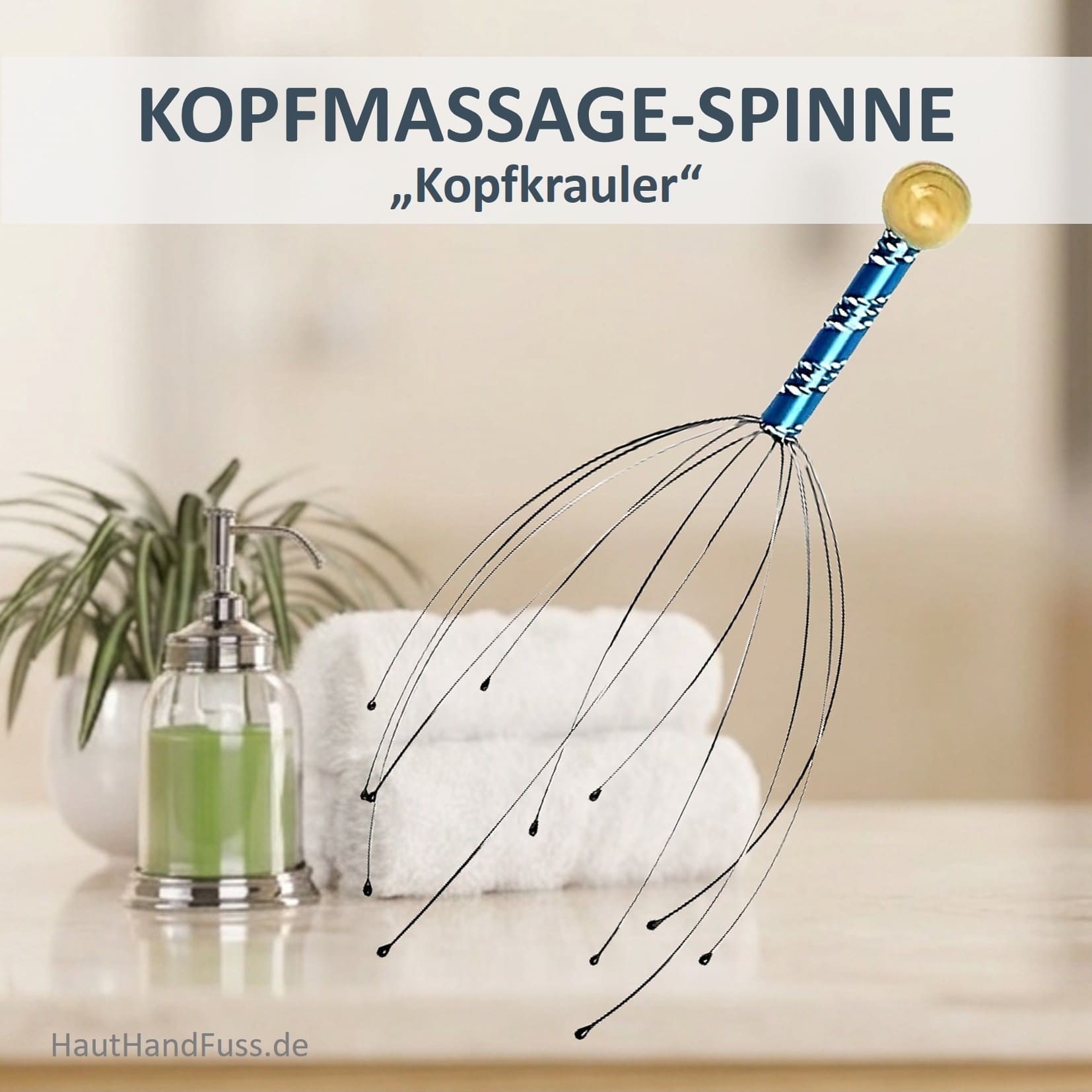 Kopfmassagespinne, Kopfkrauler bei HautHandFuss.de