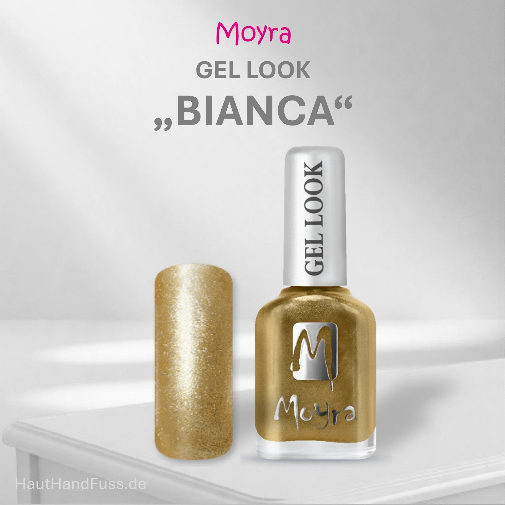 Moyra Gel Look Nagellack Bianca bei HautHandFuss.de 
