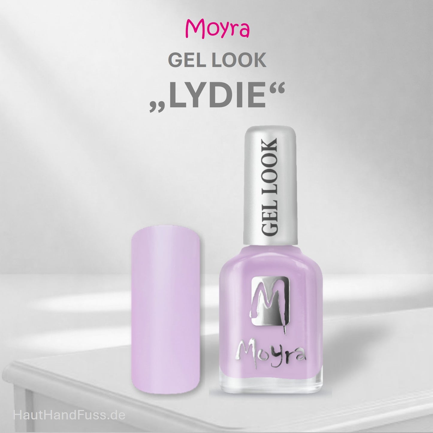Moyra Gel Look Nagellack Lydie bei HautHandFuss.de 