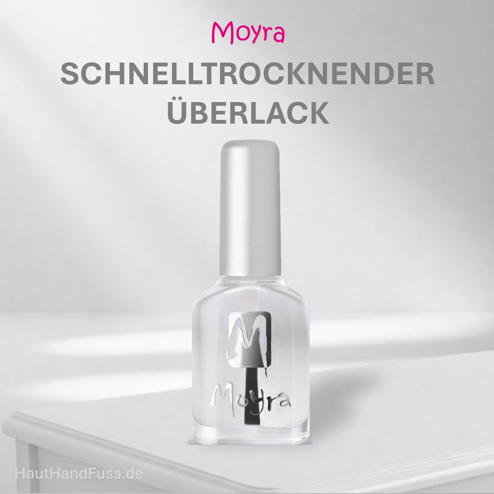 Moyra schnelltrocknender Überlack bei HautHandFuss.de 