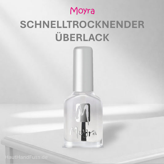 Moyra schnelltrocknender Überlack bei HautHandFuss.de 