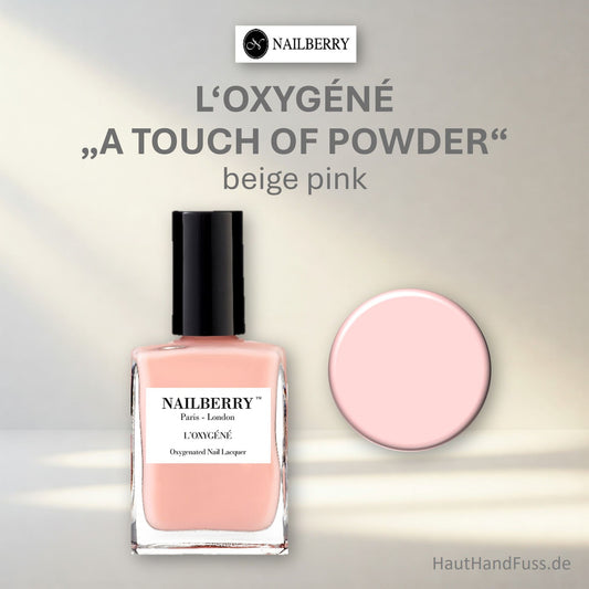 Nailberry L'Oxygéné Nagellack "A Touch of Powder" 50% bei HautHandFuss.de