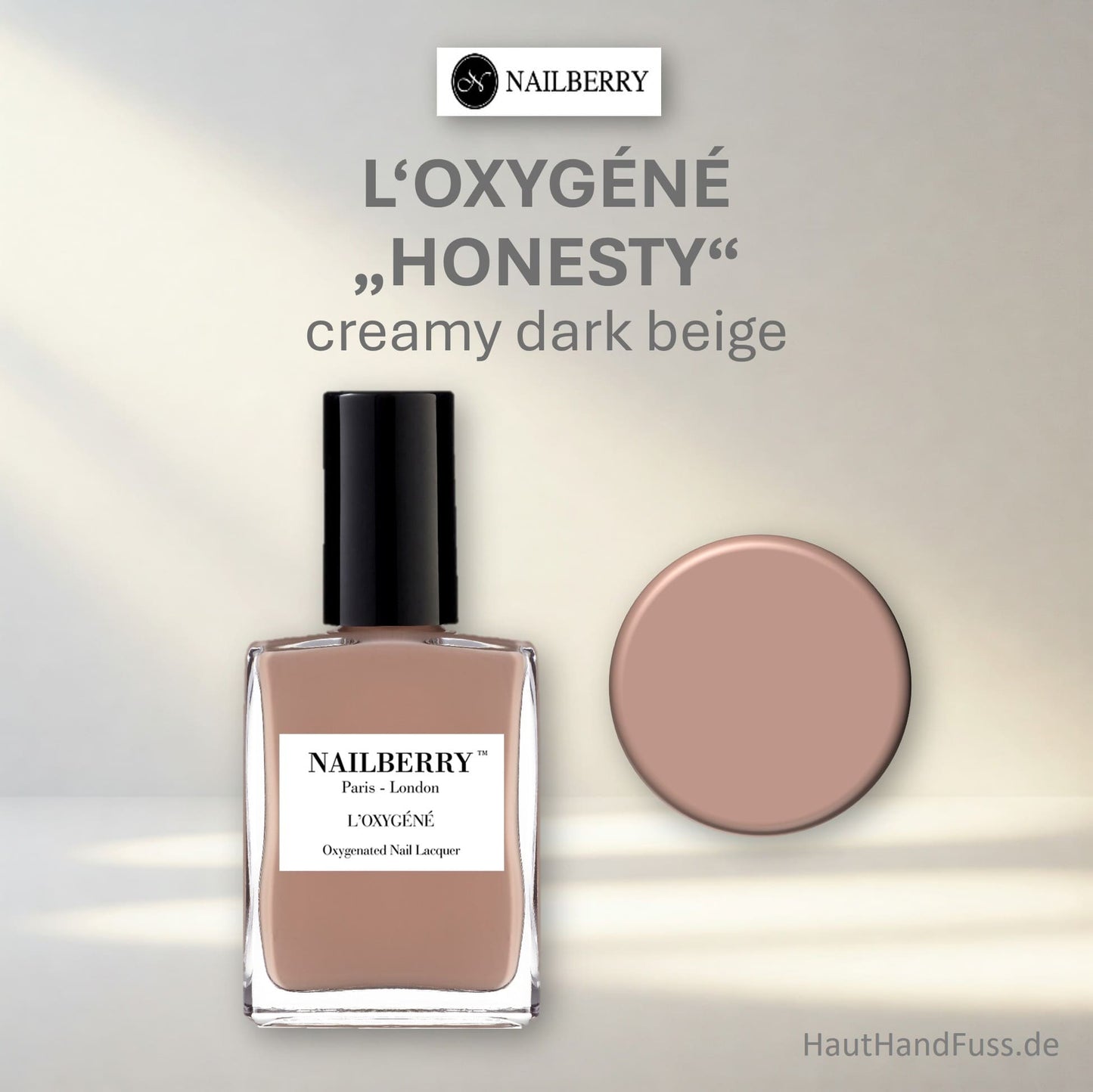 Nailberry L'Oxygéné Nagellack "Honesty" 50% bei HautHandFuss.de