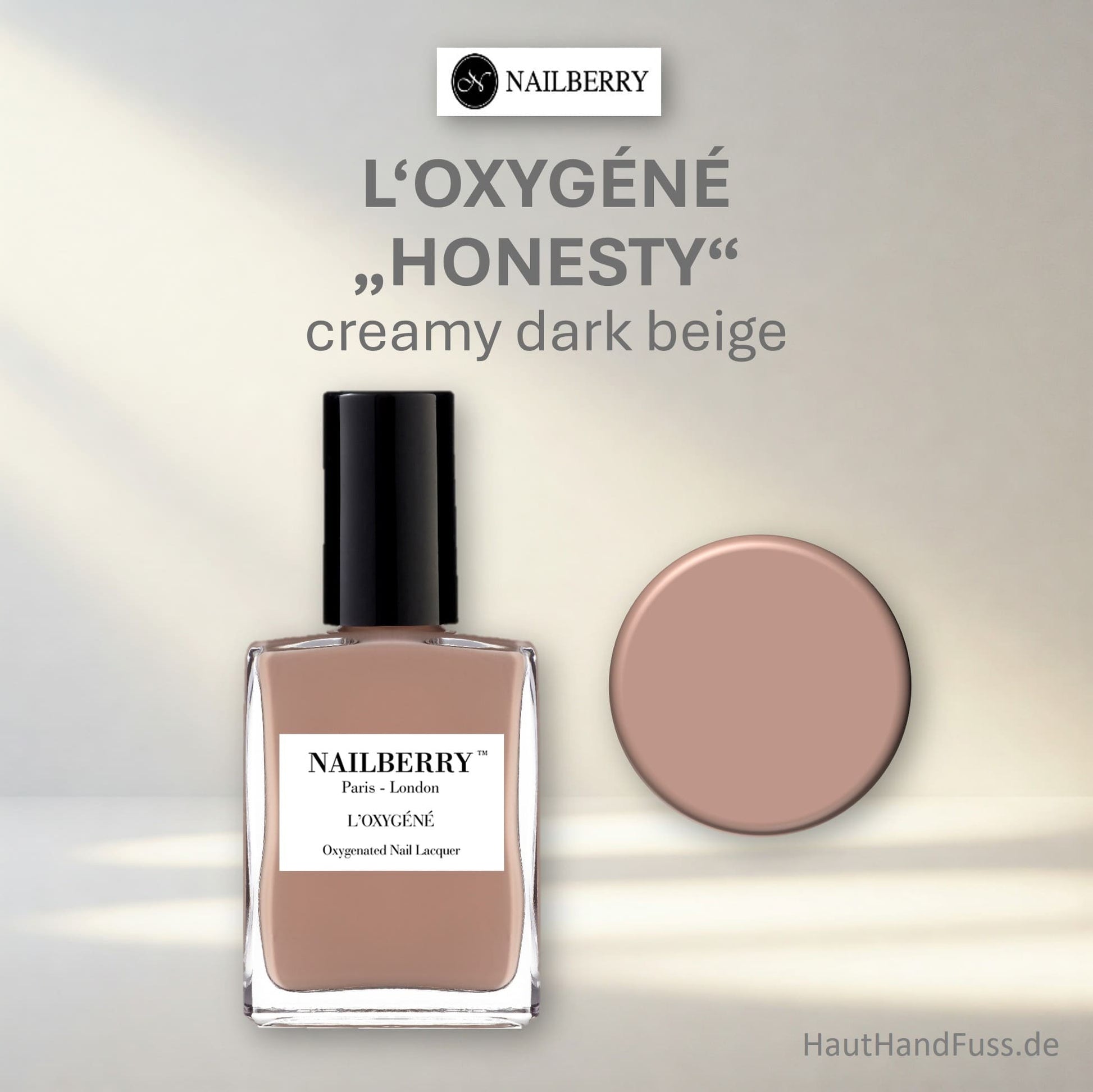 Nailberry L'Oxygéné Nagellack "Honesty" 50% bei HautHandFuss.de