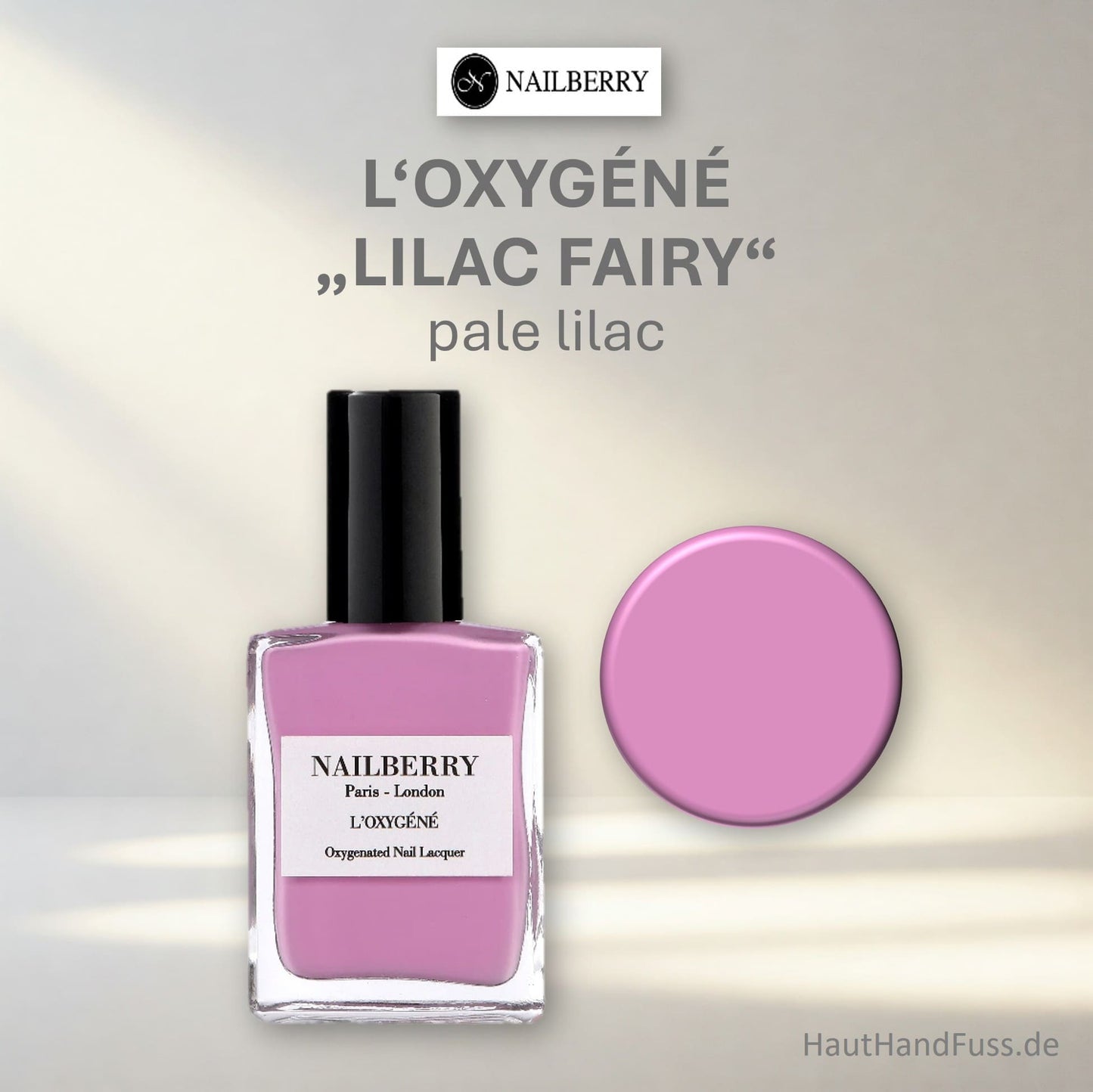 Nailberry L'Oxygéné Nagellack "Lilac Fairy" 50% bei HautHandFuss.de