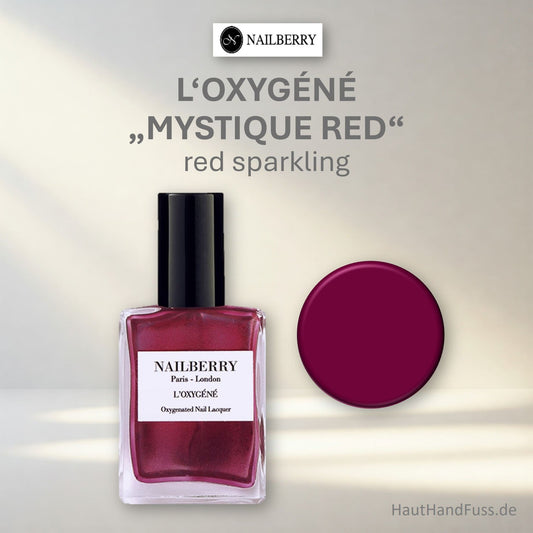 Nailberry L'Oxygéné Nagellack "Mystique Red" 50% bei HautHandFuss.de