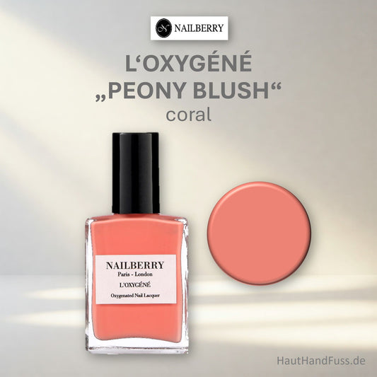 Nailberry L'Oxygéné Nagellack "Peoy Blush" 50% bei HautHandFuss.de