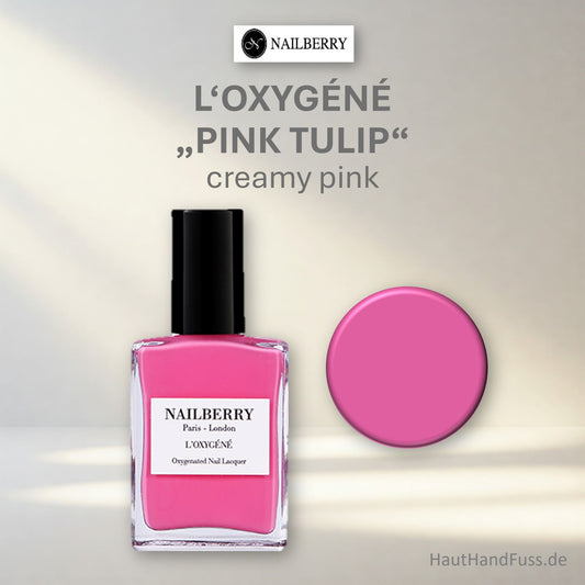 Nailberry L'Oxygéné Nagellack "Pink Tulip" 50% bei HautHandFuss.de