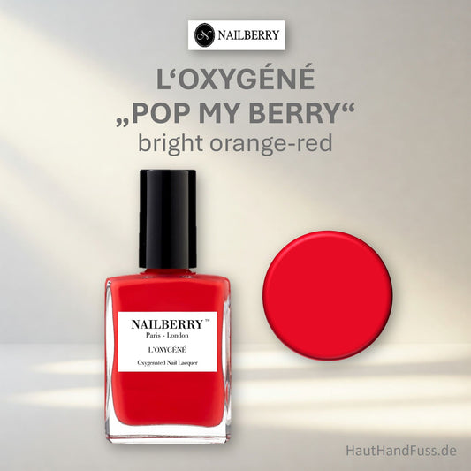 Nailberry L'Oxygéné Nagellack "Pop my Berry" 50% bei HautHandFuss.de