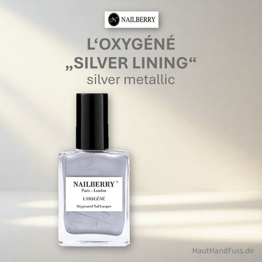 Nailberry L'Oxygéné Nagellack "Silver Lining" 50% bei HautHandFuss.de