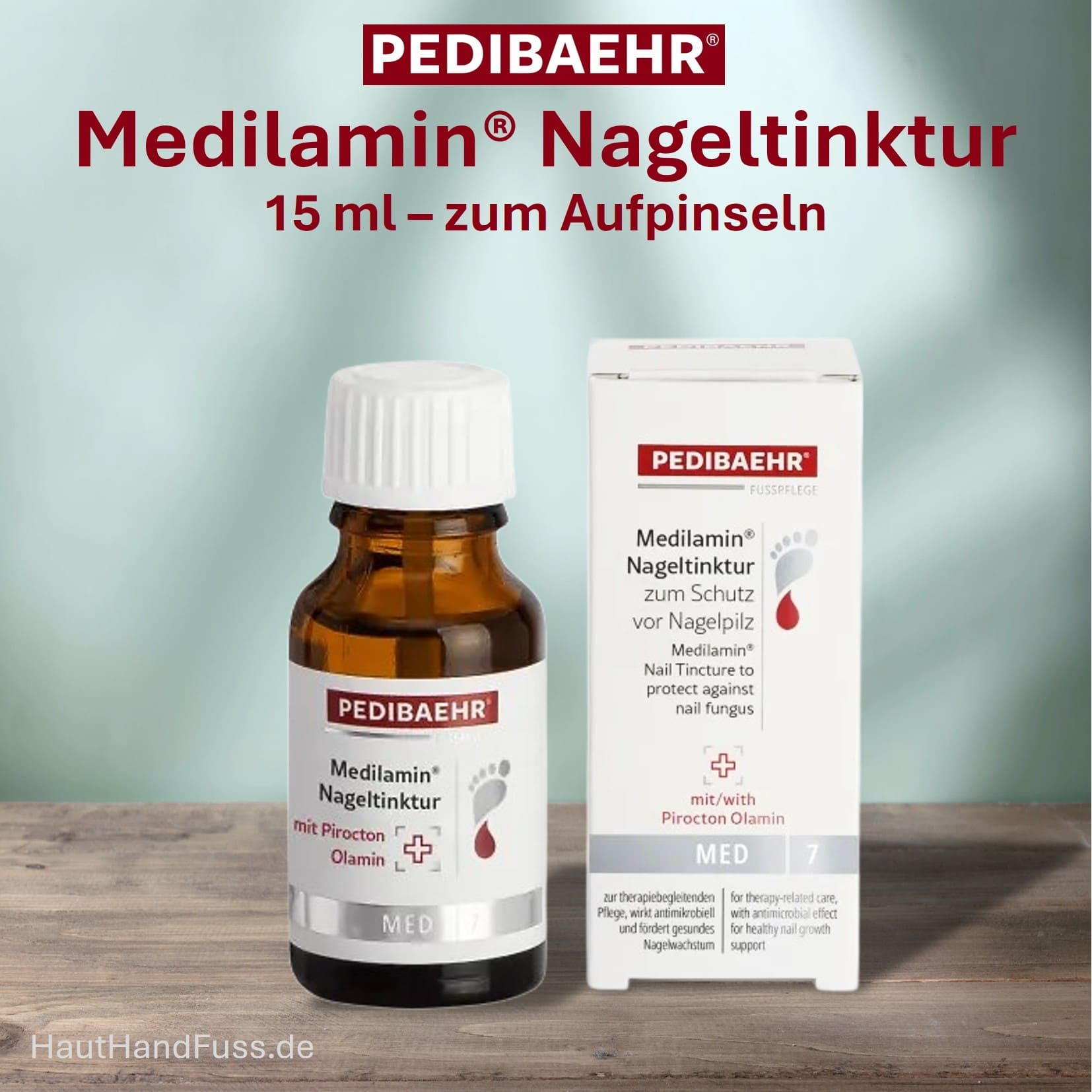 PEDIBAEHR Medilamin Nageltinktur zum Aufpinseln 15 ml bei HautHandFuss.de