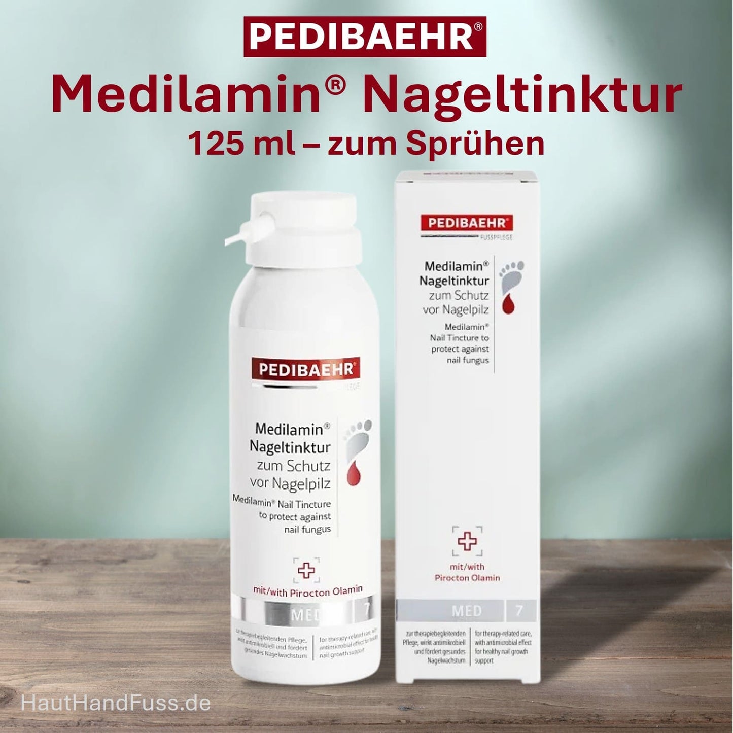 PEDIBAEHR Medilamin Nageltinktur zum Aufsprühen 125 ml bei HautHandFuss.de