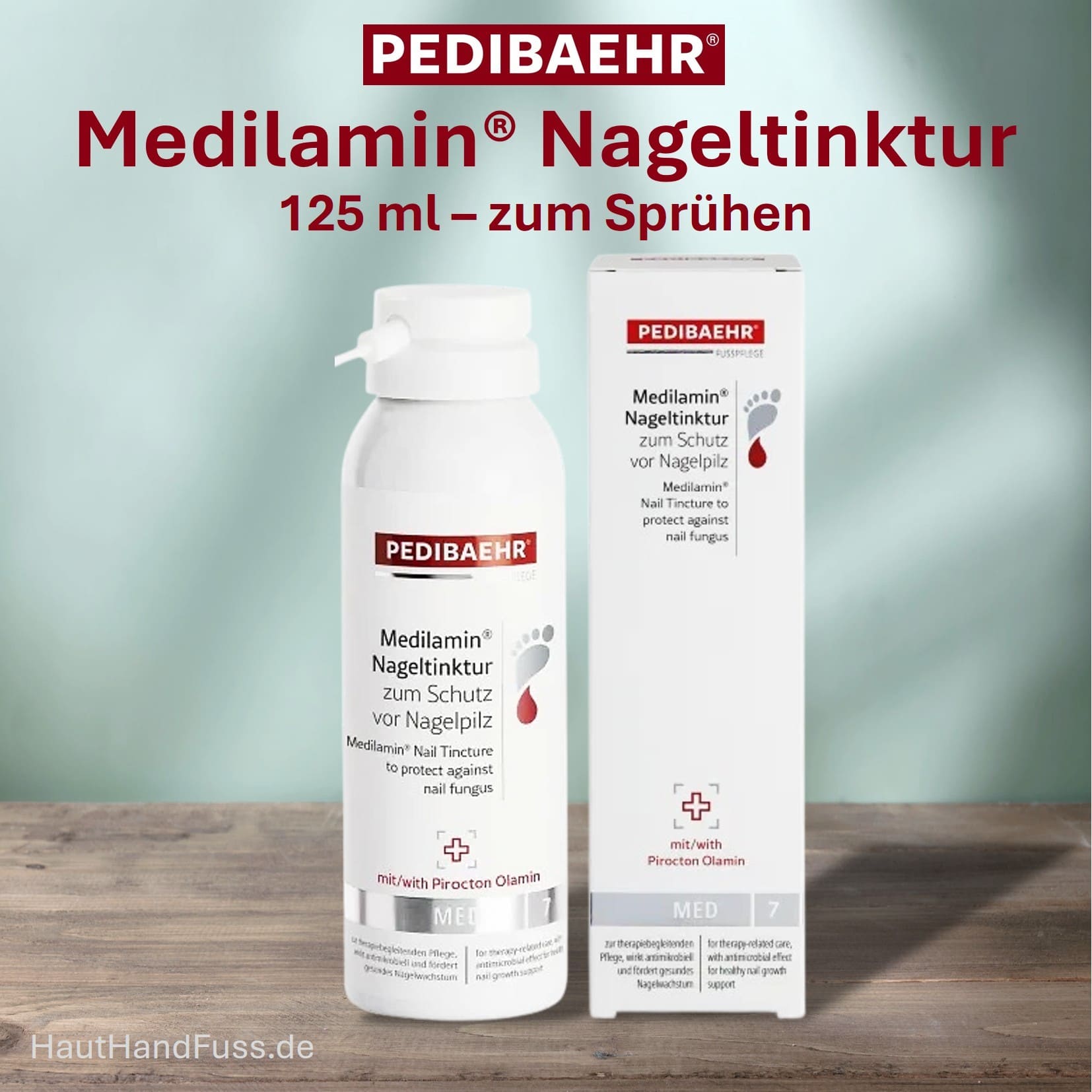 PEDIBAEHR Medilamin Nageltinktur zum Aufsprühen 125 ml bei HautHandFuss.de