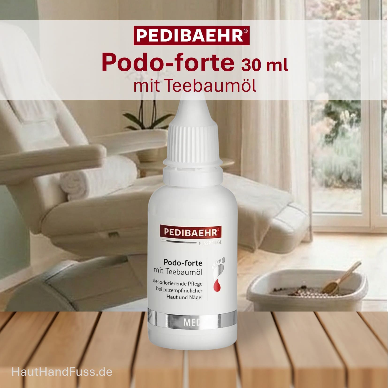 Pedibaehr Podo-forte mit Teebaumöl 30 ml bei HautHandFuss.de