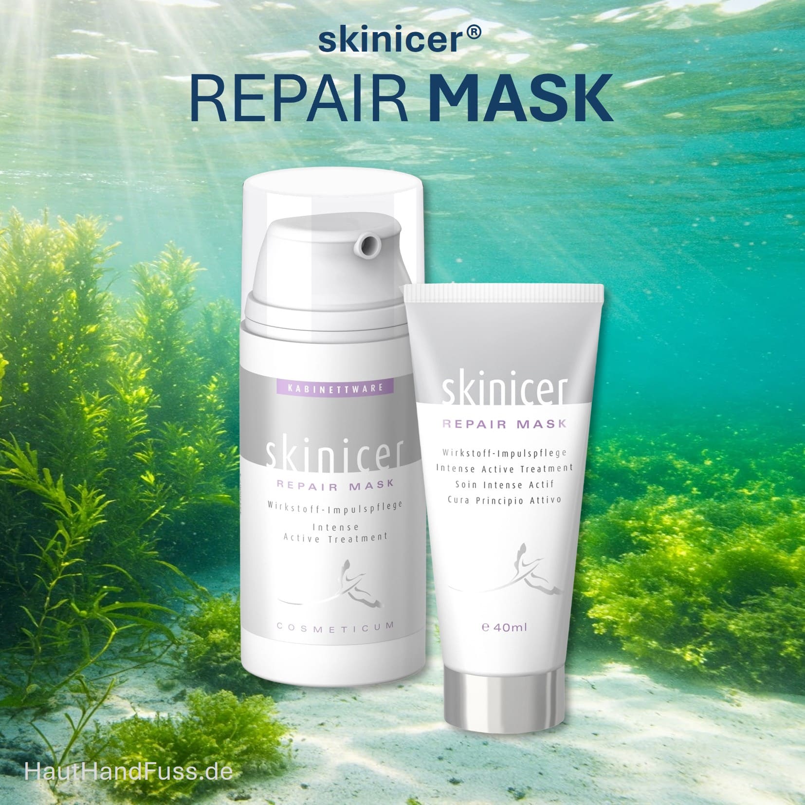 skinicer Repair Mask Hautbalance durch Tiefenimpulspflege bei HautHandFuss.de