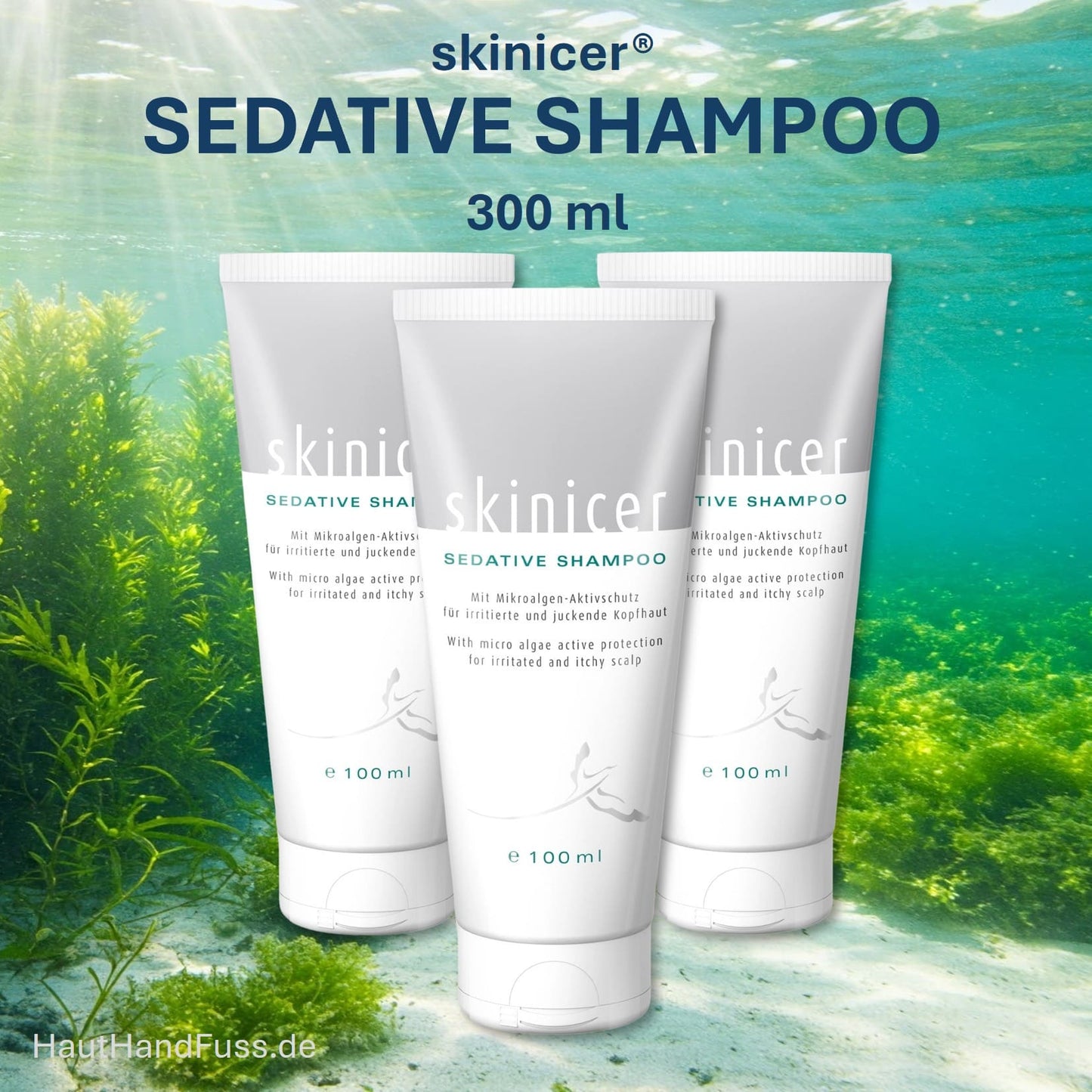 skinicer SEDATIVE SHAMPOO 300 ml Haarwäsche bei juckender Kopfhaut bei HautHandFuss.de