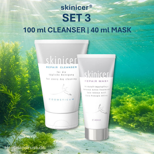 skinicer SET 3 mit CLEANSER & MASK bei HautHandFuss.de