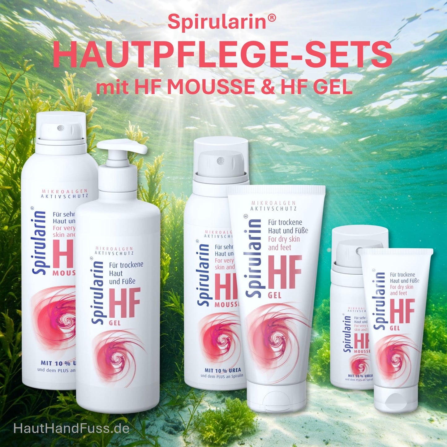 Spirularin HF Hautpflege-Sets GEL & MOUSSE bei hauthandfuss.de