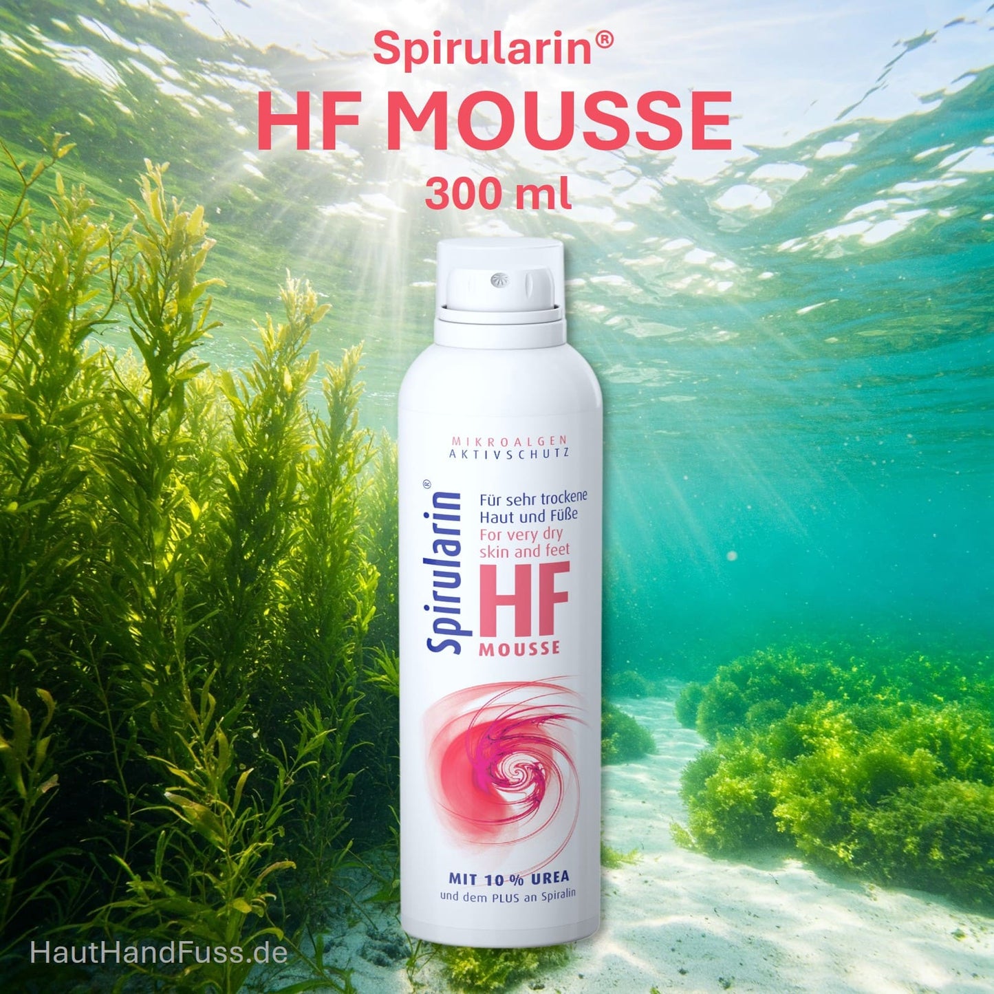 Spirularin HF MOUSSE 300 ml für extrem trockene Haut bei hauthandfuss.de