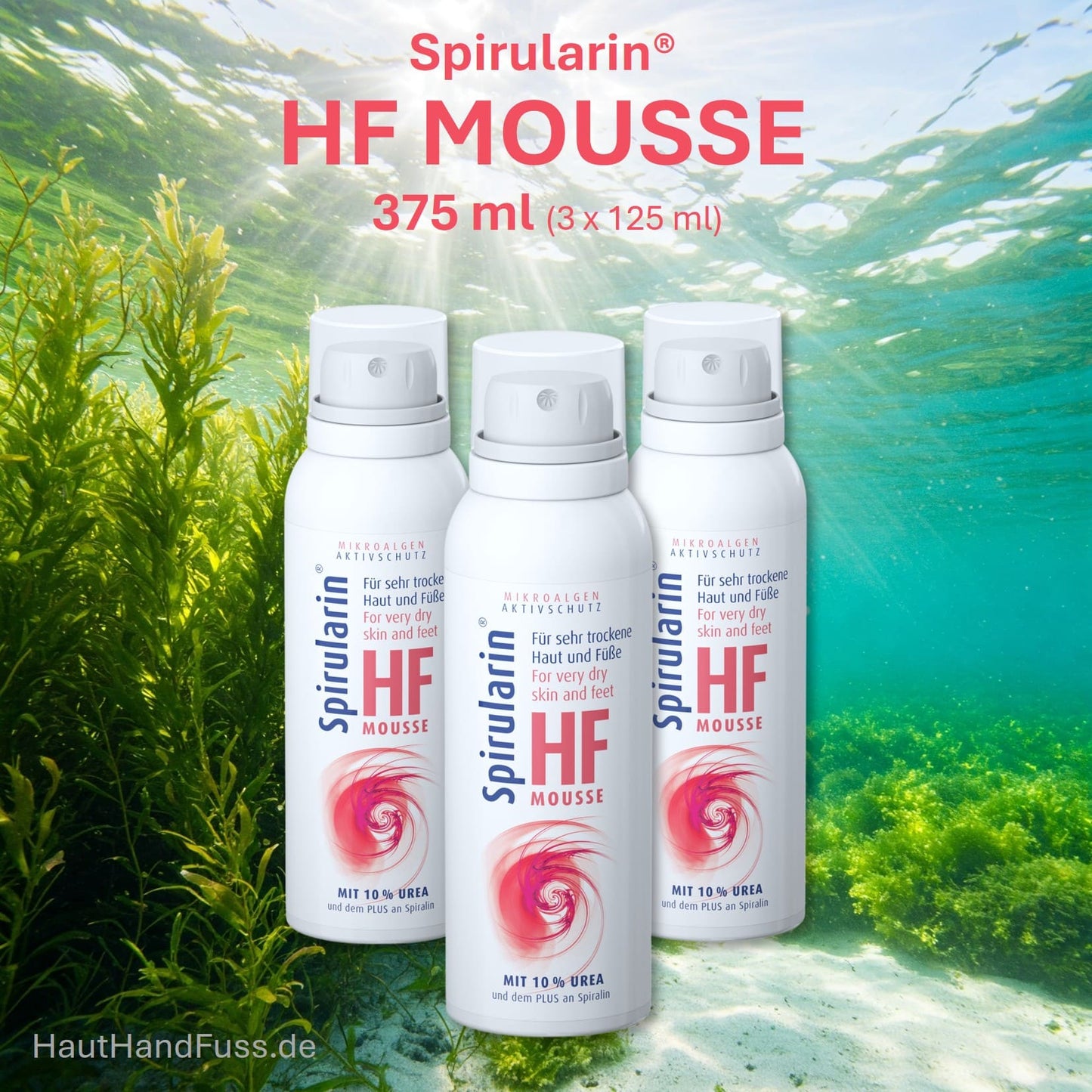 Spirularin HF MOUSSE 375 ml für extrem trockene Haut bei hauthandfuss.de