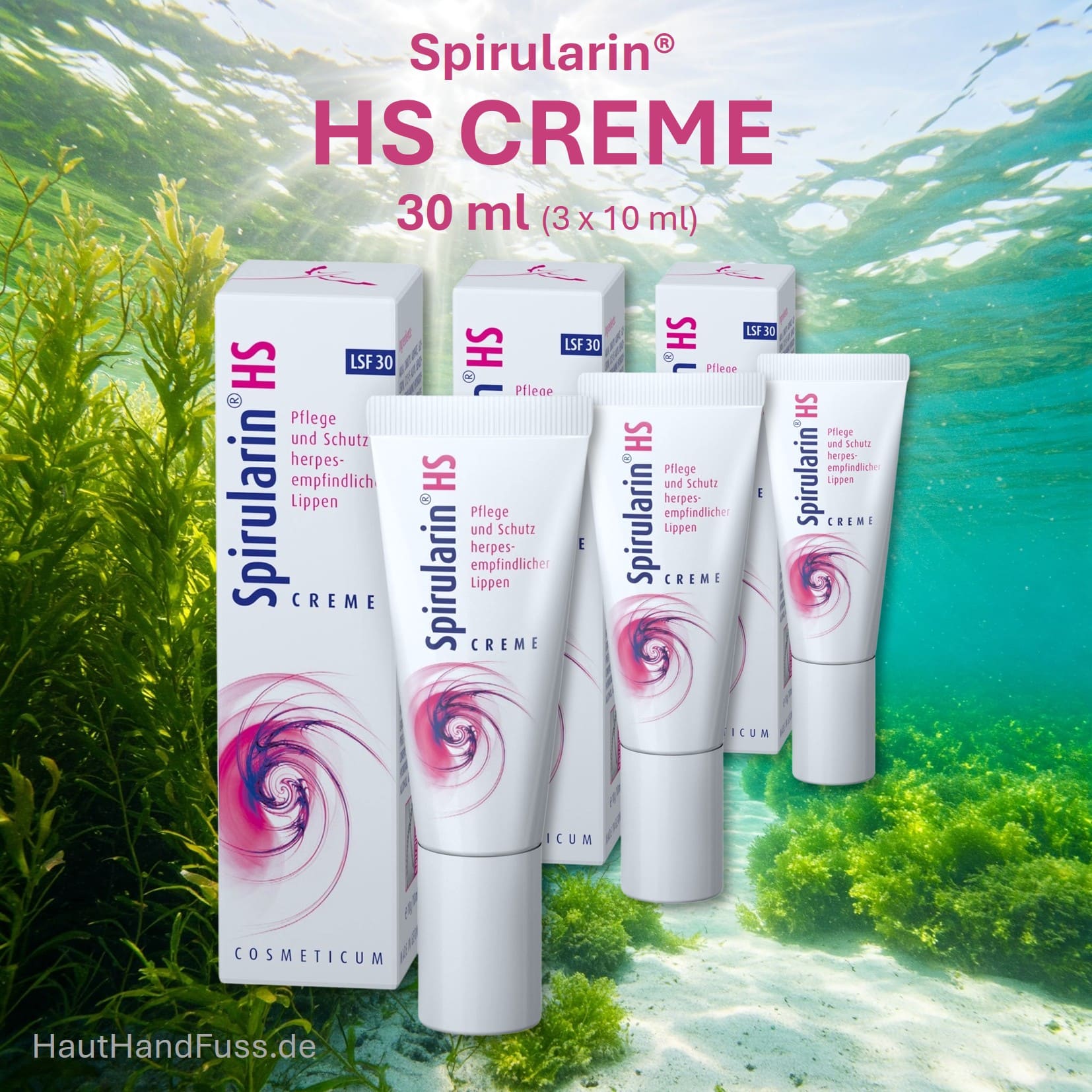 Spirularin HS CREME 30 ml für herpesempfindliche Lippen mit LSF 30 bei hauthandfuss.de