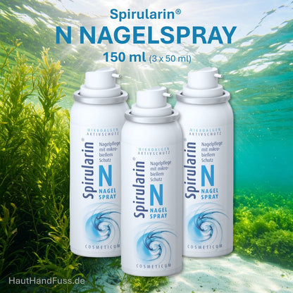 Spirularin N Nagelspray 150 ml bei pilzempfindlichen Nägeln bei hauthandfuss.de