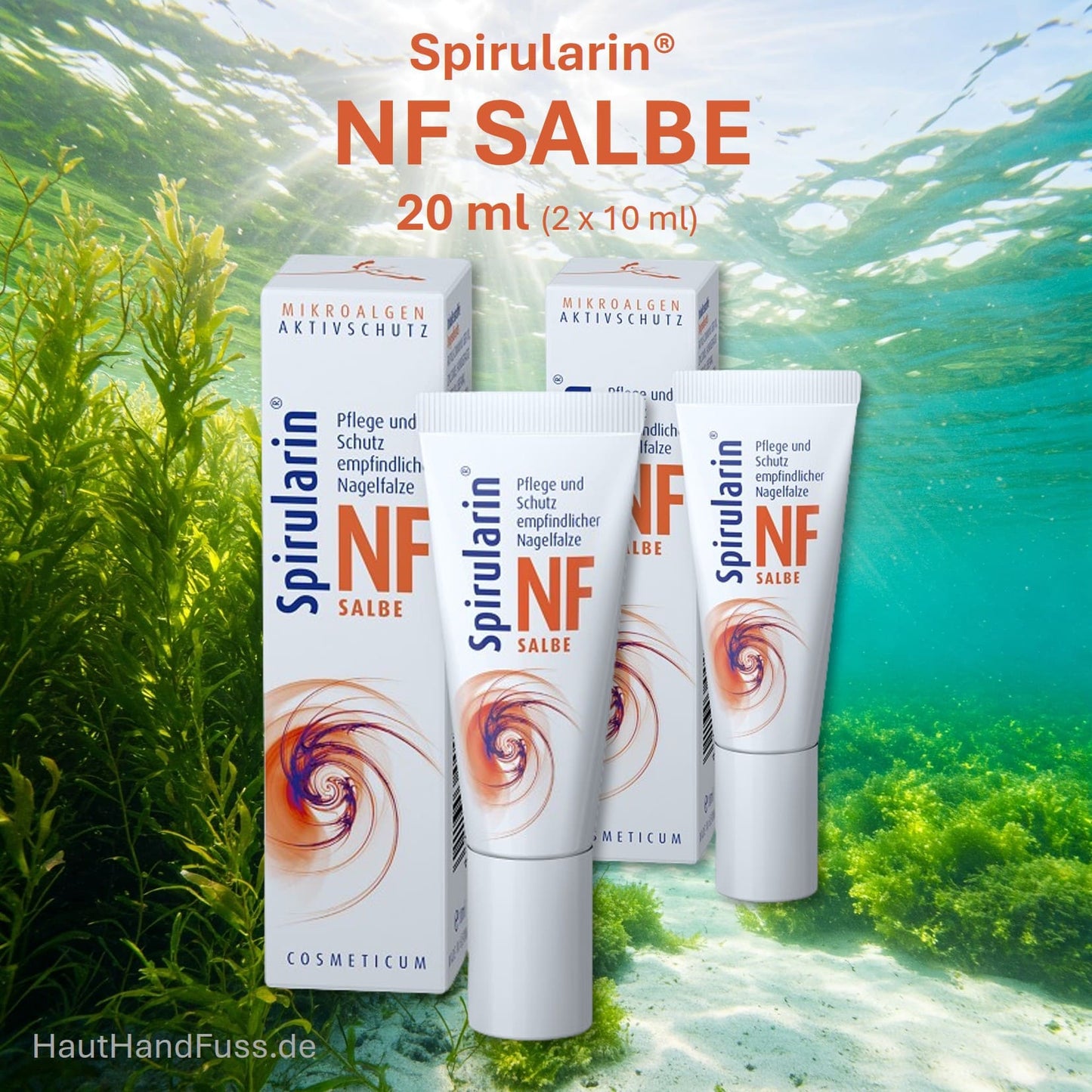 Spirularin NF SALBE 20 ml bei gereizten, entzündlichen Nagelfalzen bei hauthandfuss.de