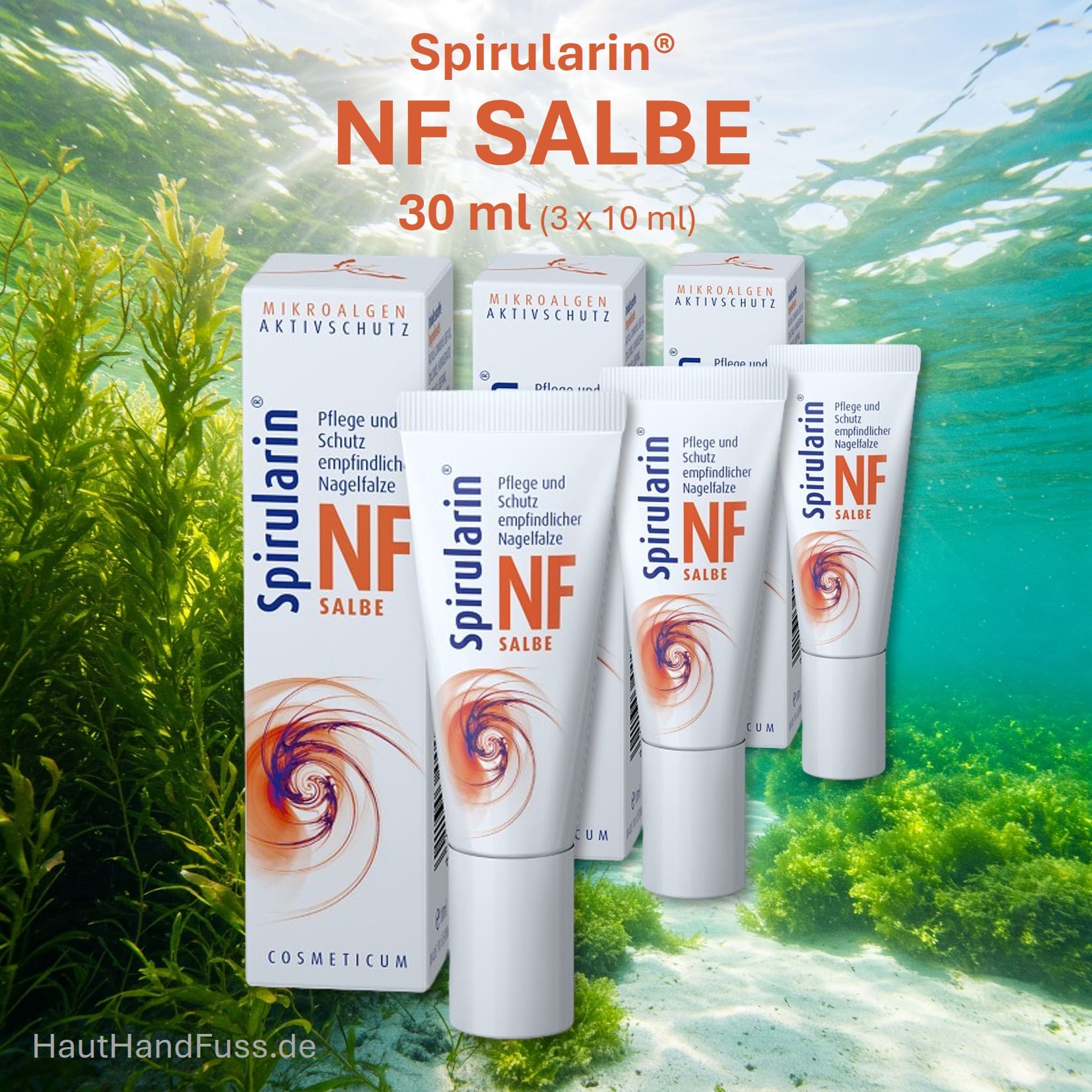 Spirularin NF SALBE 30 ml bei gereizten, entzündlichen Nagelfalzen bei hauthandfuss.de