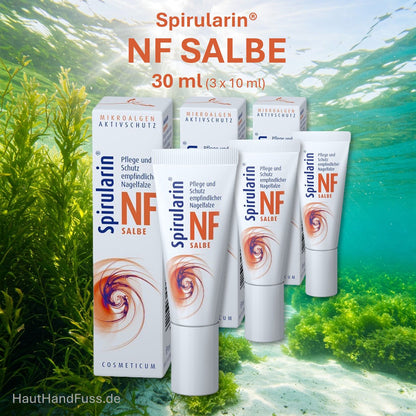 Spirularin NF SALBE 30 ml bei gereizten, entzündlichen Nagelfalzen bei hauthandfuss.de