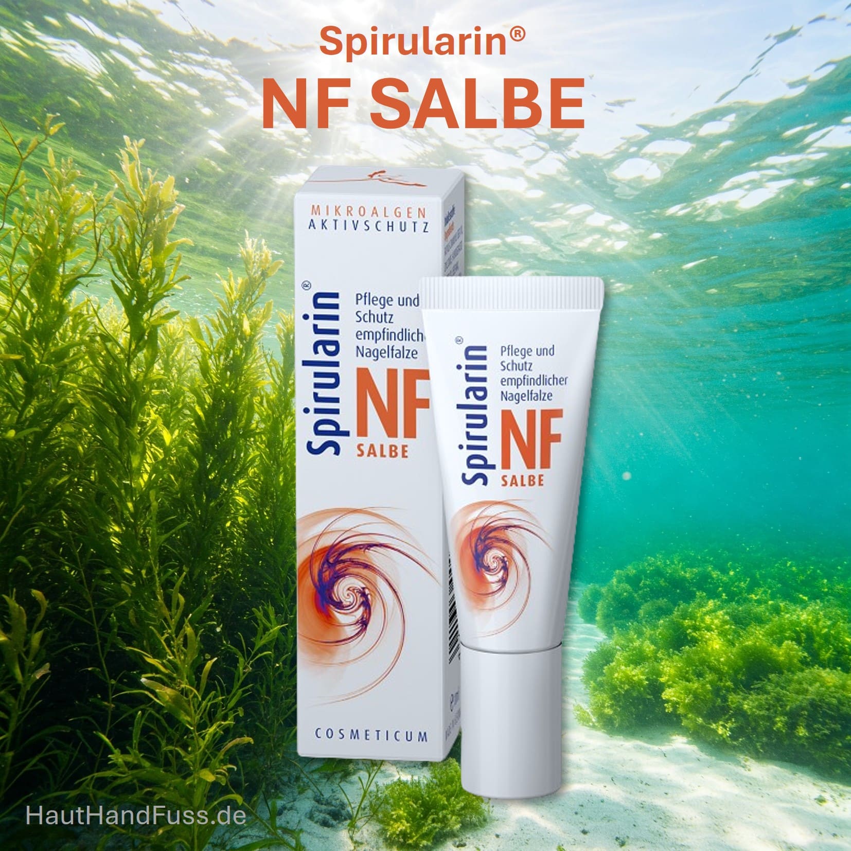Spirularin NF SALBE bei gereizten, entzündlichen Nagelfalzen bei hauthandfuss.de