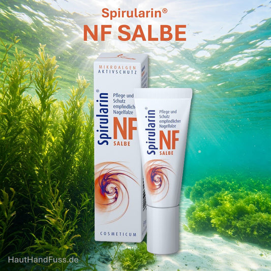 Spirularin NF SALBE bei gereizten, entzündlichen Nagelfalzen bei hauthandfuss.de