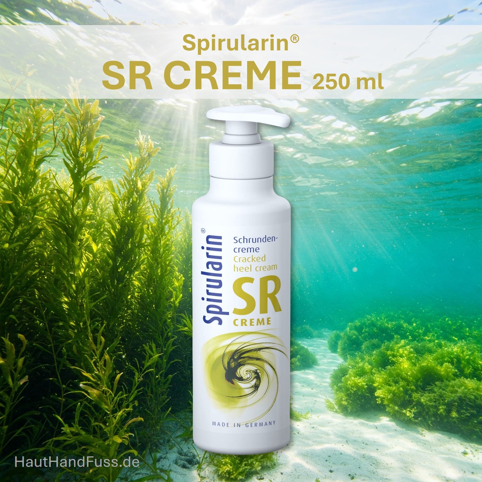 Spirularin SR Creme 250 ml extremer Hornhaut und rissigen Fersen bei hauthandfuss.de