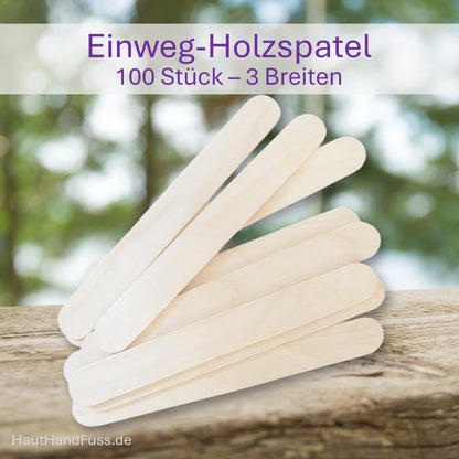 Holzspatel für Sugaring oder Waxing 100 Stück bei HautHandFuss.de