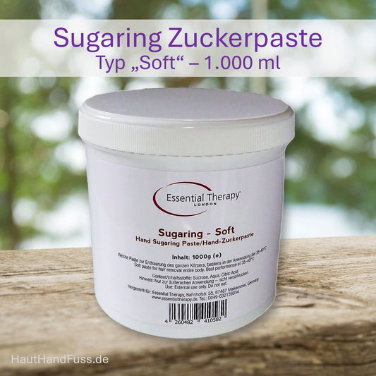 Zuckerpaste Soft 1000 ml für sanfte Haarentfernung mit Flicking-/Handtechnik bei HautHandFuss.de