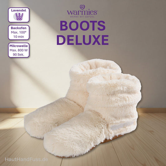 Warmies® Wärmeschuhe Slippies Boots deluxe bei HandHautFuss.de