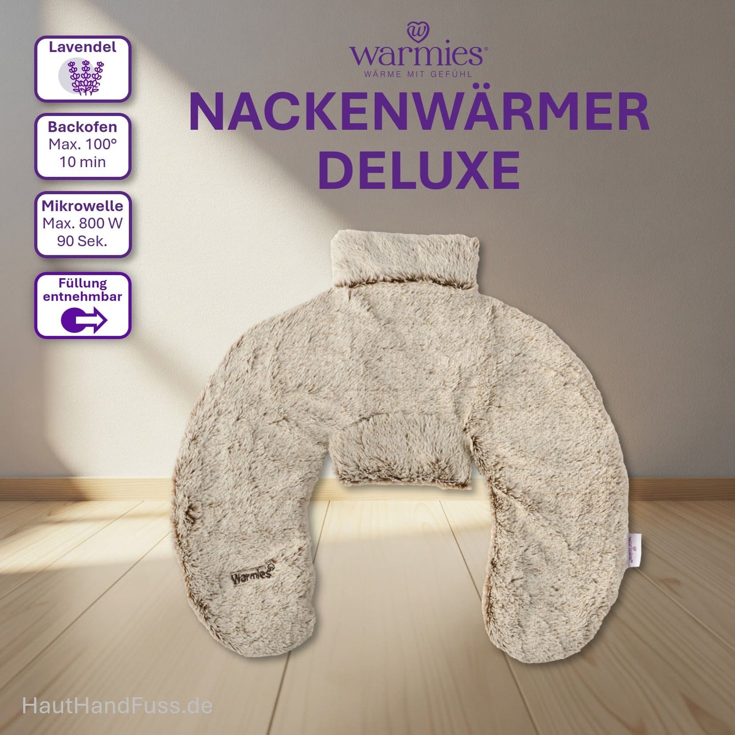 Warmies® Wärmeprodukt Nackenwärmer deluxe bei HandHautFuss.de
