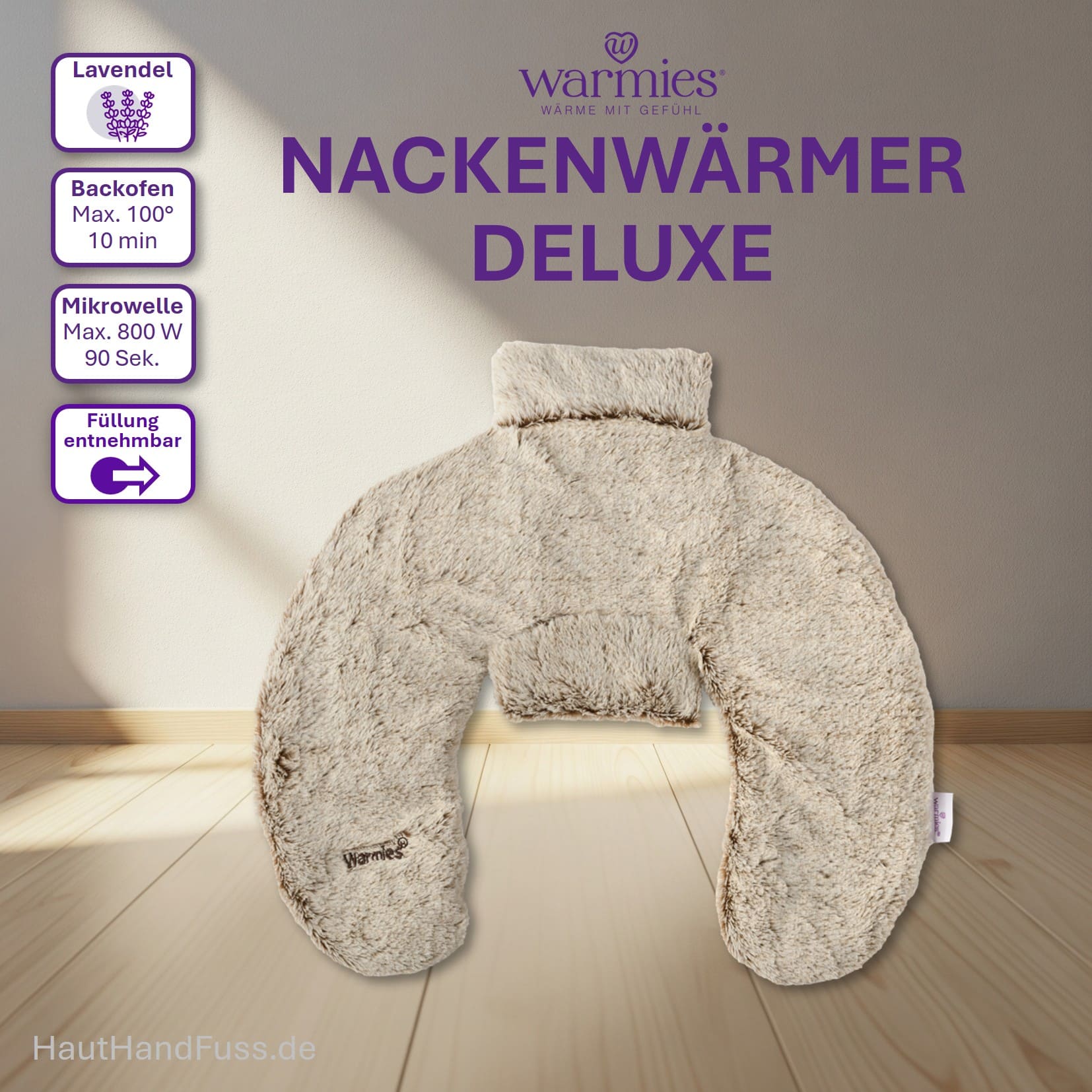 Warmies® Wärmeprodukt Nackenwärmer deluxe bei HandHautFuss.de