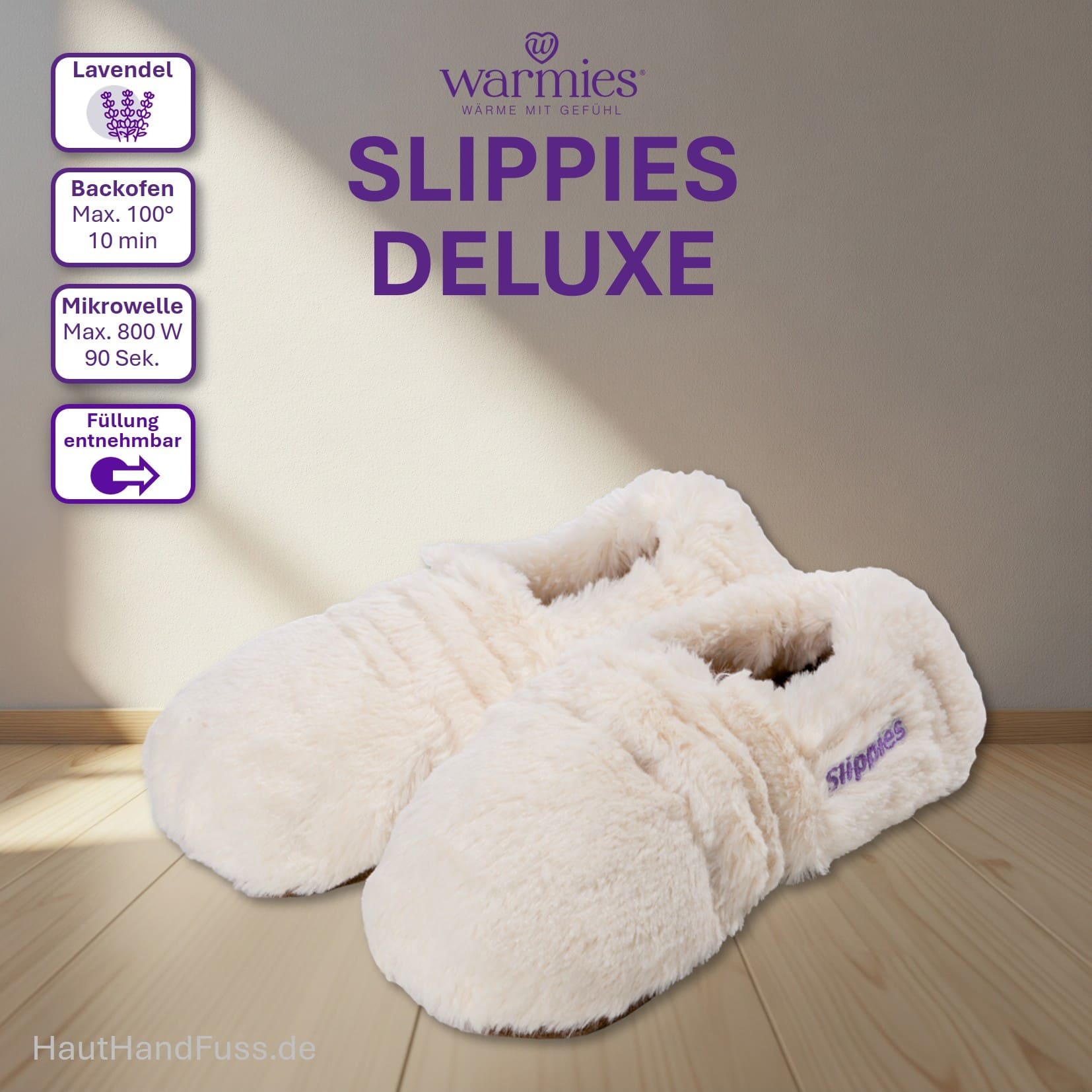 Warmies® Wärmeprodukt Slippies™  deluxe bei HandHautFuss.de