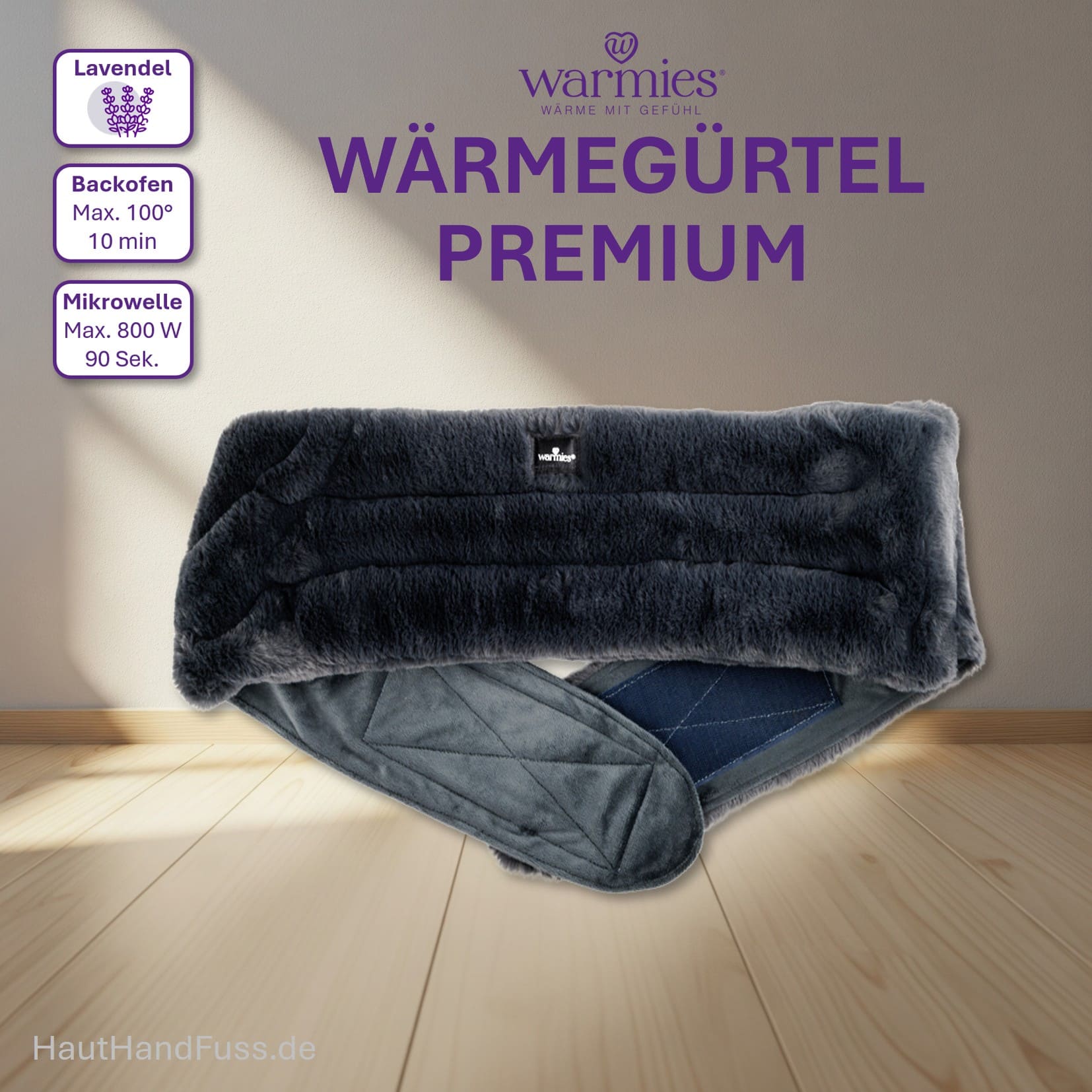 Warmies® Wärmeprodukt Wärmegürtel premium bei HandHautFuss.de