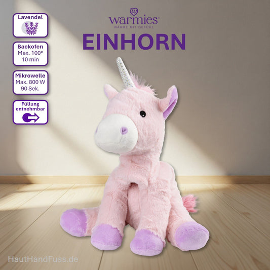 Warmies® Wärmestofftier Einhorn zum Kuscheln bei HandHautFuss.de