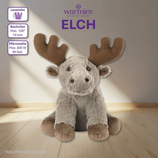 Warmies® Wärmestofftier Elch zum Kuscheln bei HandHautFuss.de