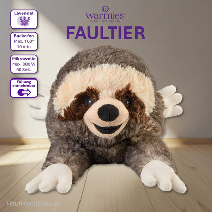 Warmies® Wärmestofftier FAULTIER zum Kuscheln bei HandHautFuss.de