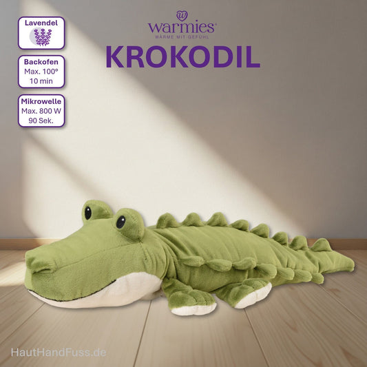 Warmies® Wärmestofftier Krokodil zum Kuscheln bei HandHautFuss.de