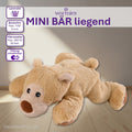 Warmies® Heatable Plush Toy MINI BEAR Lying Down - Cuddly Toy with Lavender Scent