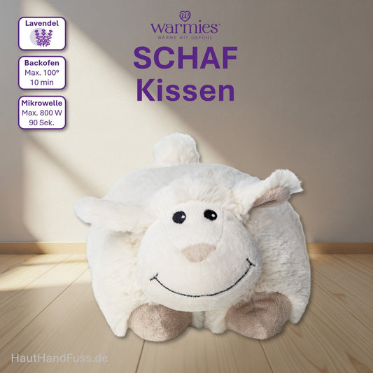 Warmies® Wärmestofftier Schaf Kissen zum Kuscheln bei HandHautFuss.de