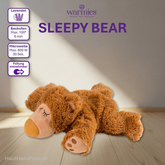 Warmies® Wärmestofftier Sleepy Bear zum Kuscheln bei HandHautFuss.de