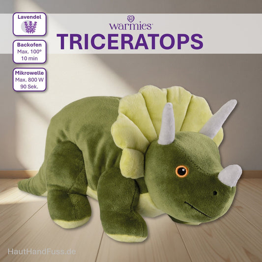 Warmies Wärmetier TRICERATOPS bei HautHandFuss.de