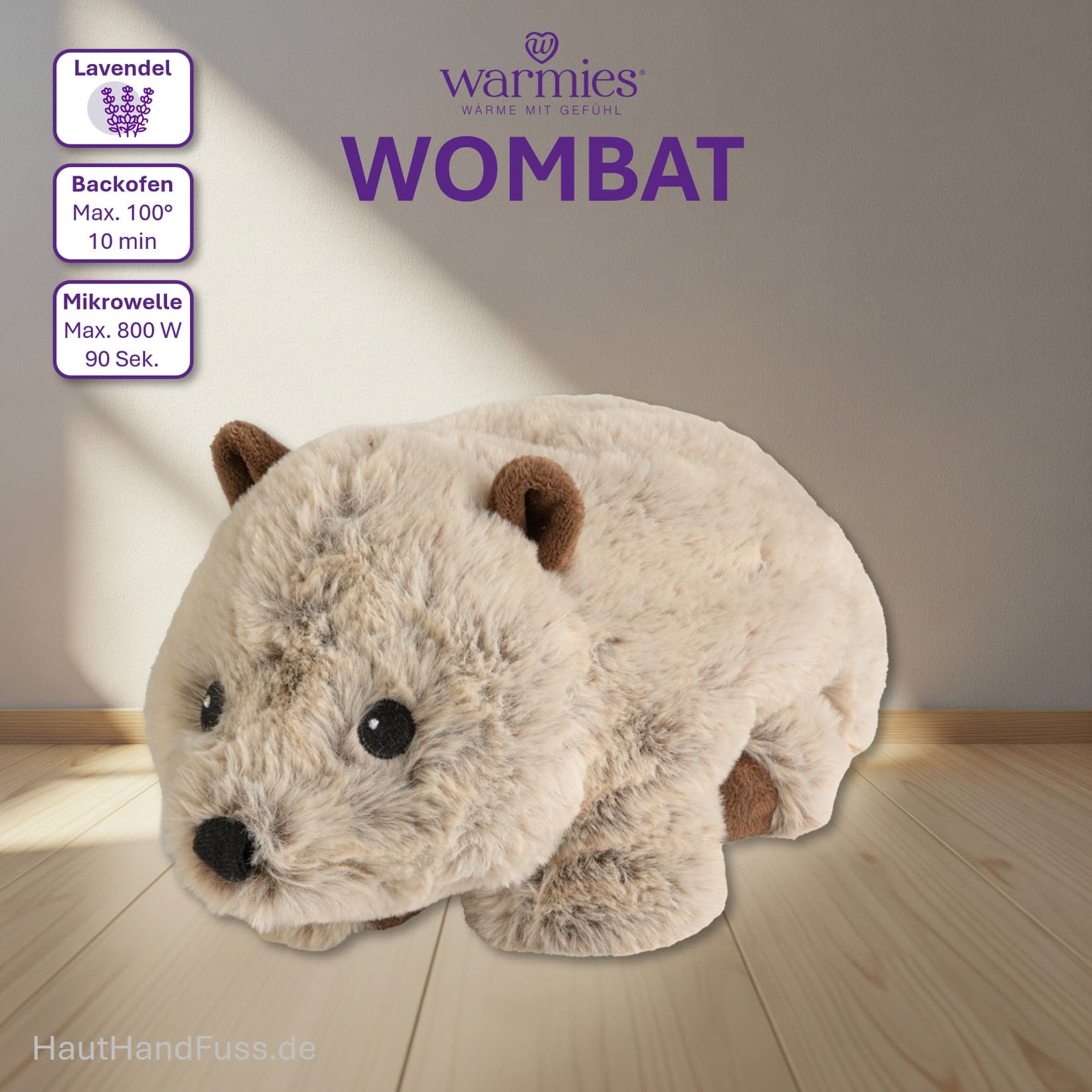 Warmies® Wärmestofftier Wombat zum Kuscheln bei HandHautFuss.de